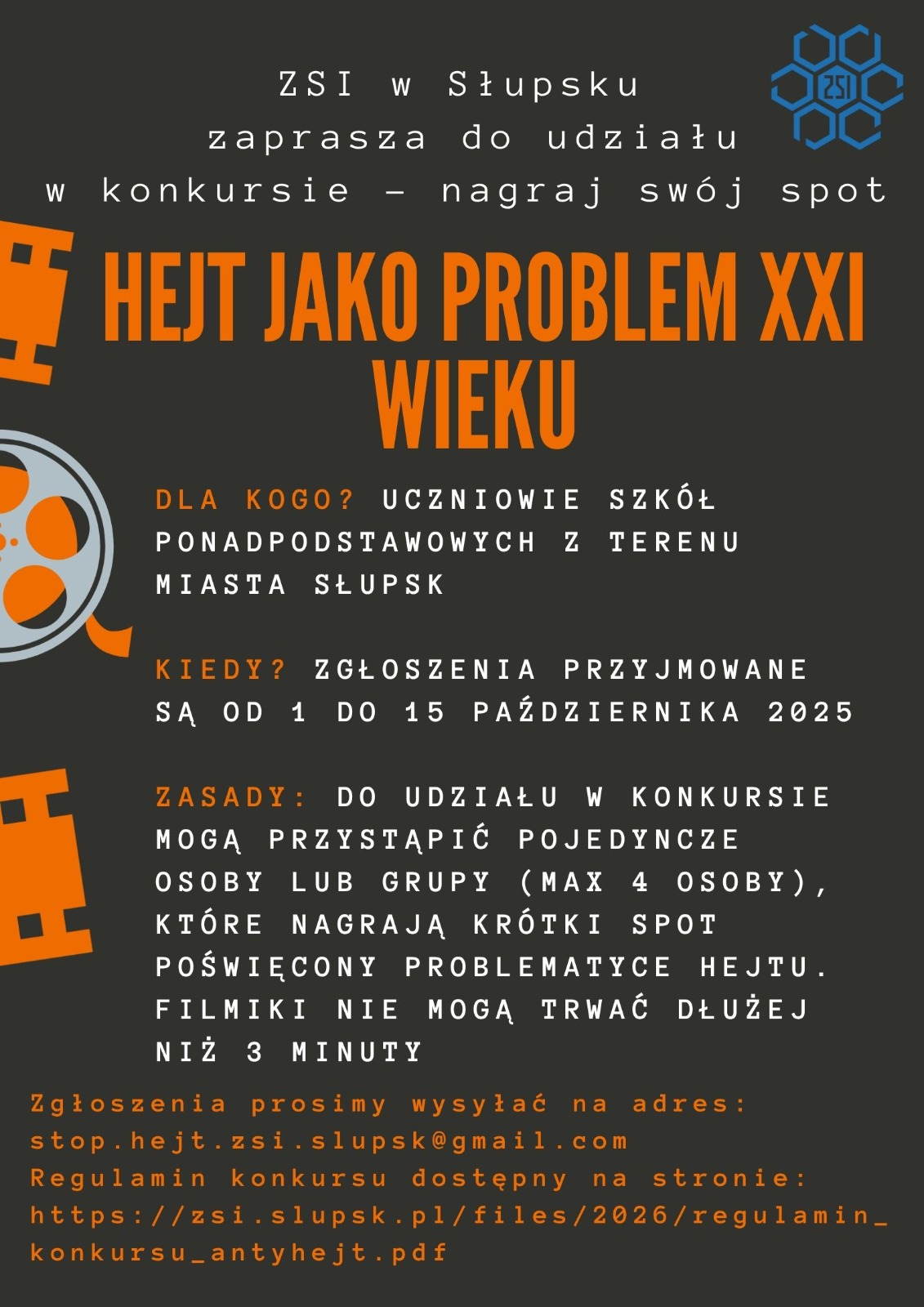 Nagraj spot o hejcie